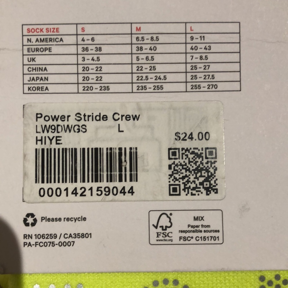LULULEMON power stride crew socks - Picture 4 of 6
